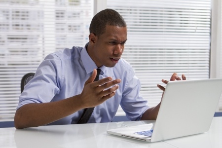 man computer angry man angry at computer