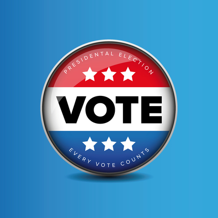 47561247 – us vote badge – presidental election election season