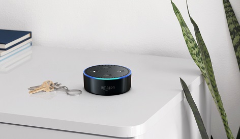 Echo Dot, Black, Bookshelf
